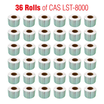 CAS8000-36 Printing Scale Label, 58 x 30 mm, Non-UPC, 1,000 Per Roll, 36 Rolls/Box